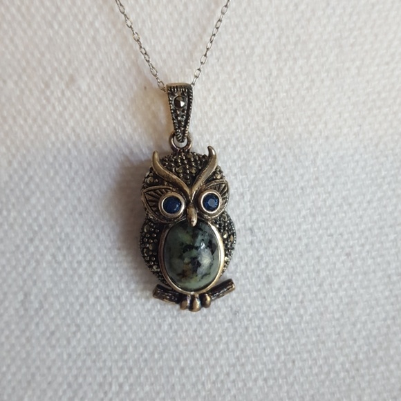 Jewelry - 💜Marcasite Owl Necklace